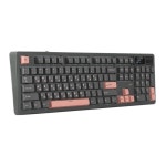 지클릭커 지클릭커 파도프로젝트 WK107 제주스위치 8K 풀윤활 무선 블루투스 기계식 키보드 머큐리 핑크