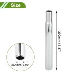 호프패너 유니버설 25 4x200mm 실버톤 자전거 시트 포스트 내구성 안장 튜브 스틸 1개