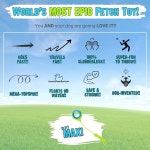 Gitit MAX - 런처 링 에픽 페치 도그 장난감 슬러버리스 클린 핸드 로딩 중대형견용 Launcher Ring