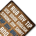 재미있는 당구 틴 사인 풀 테이블 액세서리 풀룸 장식 당구장 금속 선물 남자 8 X 12 Green