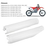 Cr125 Cr25 Cr5 Crf25R Crf45X용 2Pc 전면 포크 튜브 커버 가드 프로텍터 교체
