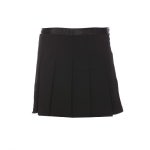 GANNI PLEATED 로고 미니 스커트 F9710