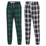 파파브로 조거핏 체크 패턴 밴딩 바지 IC-PTA-Q006