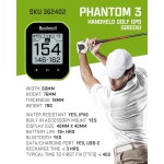 웨어러블4U - 부시넬 팬텀 3 슬로프 GPS 골프 그린 기술 터치스크린 수건 번들 마그네틱 카트 마운트 Lens Cloth