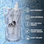 여행 캠핑 하이킹을 위한 Ancable 1L 하이킹 접이식 물병 4팩 33OZ BPA 프리 배낭 33oz - 4pcs
