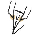 러닝 마팅게일이 엑시온 5점 말 가슴판 리얼 양가죽 린넨 엘라스틱 식물성 태닝 가죽 Pony Small Size