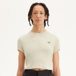 프레드페리 Cropped Ribbed 티셔츠 G9168