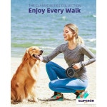 황제 펫 26피트 길이의 접이식 반려견 목줄 - 미끄럼 방지 그립이 튼튼한 반려동물 최대 100파운드의 중대형견을 위한 반사형 테이프 -GY26