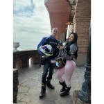 BYKR 여성용 모터스포츠용 모터사이클 재킷 엔듀로 바이커 어드벤처 CE 장갑 파워스포츠 보호 Small