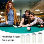 Yuanchu 40pcs 슬립 온 풀 큐 팁 4사이즈 스틱 접착제나 도구 필요 당구 팁 교체 키트 스누커 테이블 액세서리