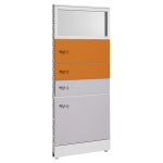 MDBM 사무실용 RENOPLAN 양면벨트 상부유리형 책상가리개 블럭파티션 병원 H1854