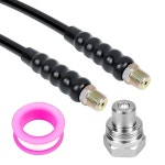 AMZCNC 10 10000psi 고압 유압 호스 커플러 3 8 스레드 어셈블리 1 4 ID x 10 ft 10000 PSI 3 8 CH-604