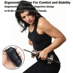 남성 여성을위한 4Pcs 역도 그립 운동 보디 빌딩 데드 리프트 덤벨을위한 Rypt