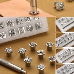 MIUSIE 가죽 공예 스탬프 키트 엠보싱 도구 용 별자리 금형 세트 DIY Printinting