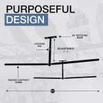 보드 조절 가능한 스키 스노보드 천장 랙 오버헤드 스토리지 마운트 양면 보관 Single Sided