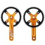 WEEROCK 산악 자전거 크랭크셋 알루미늄 합금 1피스 싱글 42T 충전 크랭크 세트 암 104 BCD 싱글 스피드 6 7 8 9 10 11 MTB 자전거와