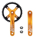 WEEROCK 산악 자전거 크랭크셋 알루미늄 합금 1피스 싱글 42T 충전 크랭크 세트 암 104 BCD 싱글 스피드 6 7 8 9 10 11 MTB 자전거와