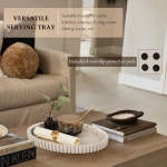 커피 테이블 장식용 캐시엔 타원형 트레이 13 콘크리트 가정용 중앙 장식 모던 13 x 9 5 x 1 5