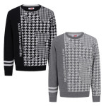 마스터바니에디션 하운드투스 패턴 방풍 니트 411D4SR404