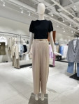 씨씨콜렉트 벨티드 밴딩 원턱 팬츠 C242MSA237
