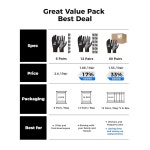 남성용 툴란트 니트릴 코팅 작업 장갑 우수한 내유성 그립감이 안전 터치스크린 12 Pairs Small