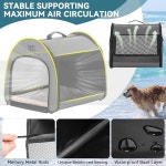 PETSFIT 소프트 도그 상자 여행용 상자 - 19 가볍고 넓고 설정이 간편하며 튼튼한 휴대용 케넬과 두꺼운 매트