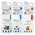 키친이레 천연세제 베이킹소다 구연산 과탄산소다 세탁조청소 세제 리필 용기 세탁살균 항균 과탄산소다 리필1kg 500g 1개