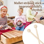 2개의 나무 타악기 스틱 7 8 글로켄슈필 망치 드럼 실로폰 차임 벨용