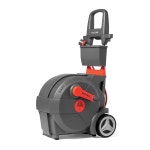 핸드 크랭크 가든 호스 릴 5 8 x 100피트 헤비 듀티 워터 릴 탈착식 모든 길이 잠금 장치 간편 되감기 시스템 4패턴 노즐 Gray-red 1 2 x 130ft