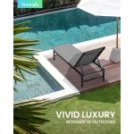 풀을 위한 벡스왈스 야외 라운지 의자 5포지션 리클라이너가 알루미늄 체이스 뒷마당 풀사이드 잔디밭 다크 그레이를 파티오 의자 1 Pack