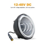 헤일로 커넥터 빔 48 풀 원형 자전거 4 전자 5 73용 밀폐형 12 라이트 Bla