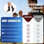 여성 남성용 아비람 발목 보호대 압박 슬리브 랩이 발 지지대 아치용 양말 아킬레스건염 Small