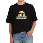 오버핏반팔티 IDEA 고양이 얼굴 영리함 순발력 아이디어 전사이즈