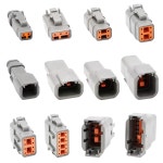 독일 유형 DTM 커넥터 자동차 용 2P 3P 4P 6P 8P 12P 방수 전동 22-16AWG DTM06-2S DTM04