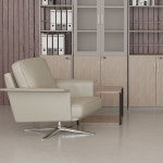 해솔가구 화이트오크 전화대 하부선반형 인테리어 사이드테이블 쇼파 협탁 LMHT-60