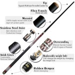 타이바 큐 수영장 큐 스틱 다층 가죽 팁 58 린넨 랩 하드우드 캐나다 메이플 프로페셔널 당구장 큐 스틱 19-21온스