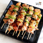 국내산 닭꼬치 캠핑요리 염통꼬치 250g