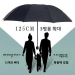 수동 대형 갈비 레이어 차양 우산 햇빛 비 방지 광고 접이식 데일리