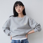 플랙 플랙진 럭키 워시 숄더 핀턱 스웨트셔츠 PWTO4WSL84W