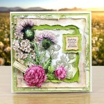 스크랩북용 비비드 플라워 버드 메탈 커팅 다이 - DIY 인사말 카드 스크랩북 장식용 스프링 블라썸 컷 Bouquet in hands