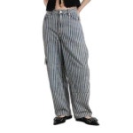 GANNI 로고 패치 스트라이프 진 J1747 SOFTCHAMBRAY326 TP945127556 139903201