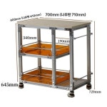 알루미늄 이동식 다대 아크릴 선반장 소파 옆장 DIY 패키지 영상