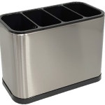 MYF 키친 보니따 스픈버켓 4구 스텐수저통 정리함 1개 H2740