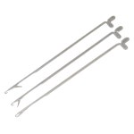 20피스 비딩 바늘 스테인리스 스틸 크로셰 실타래 바늘 7 주얼리 제작용 후크