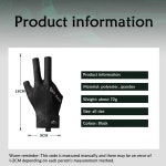 오른손용 당구장 장갑 손가락 당구 장갑 풀 큐 3개 퀵 드라이 통기성 스누커 스포츠 사이즈 남성 여성용