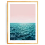 민트마켓 러브오션액자 사랑스러운 핑크바다 파도 인테리어액자 A1 1개