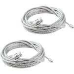 차고 문 스프링 케이블 와이어 밀폐형 화물 트레일러 램프 길이 150 x 직경 1 8 2팩 CAB1-8CB150