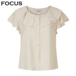 포커스 소프트 웨이브 카라 블라우스 VFI5M1BL5551