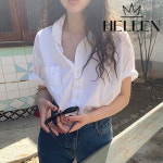헬렌 여름 심플 반팔 셔츠 요아즈반팔셔츠 G-4