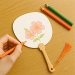 퐁치셀 DIY무지부채꾸미기 캘리그라피무지부채